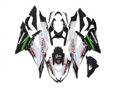Abs Kit Carenagem & Plásticos ZX6R 13-18 - Branco Preto