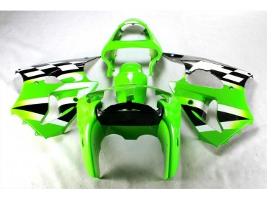 Abs Kits Carenagem ZX6R 00-02 - Verde Preto Branco