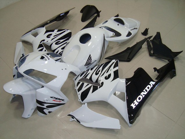 Abs Kits Completos Carenagem CBR 600RR 05-06 - Branco Preto Abs Kits Completos Carenagem CBR 600RR 05-06 - Branco Preto