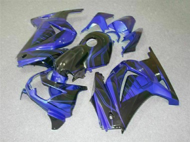 Abs Kits Completos Carenagem EX250 08-12 - Preto Azul