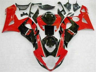 Abs Kits Completos Carenagem GSXR 1000 K5 05-06 - Vermelho Preto