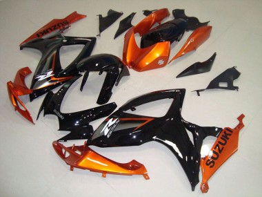 Abs Kits Completos Carenagem GSXR 750 K6 06-07 - Preto Laranja