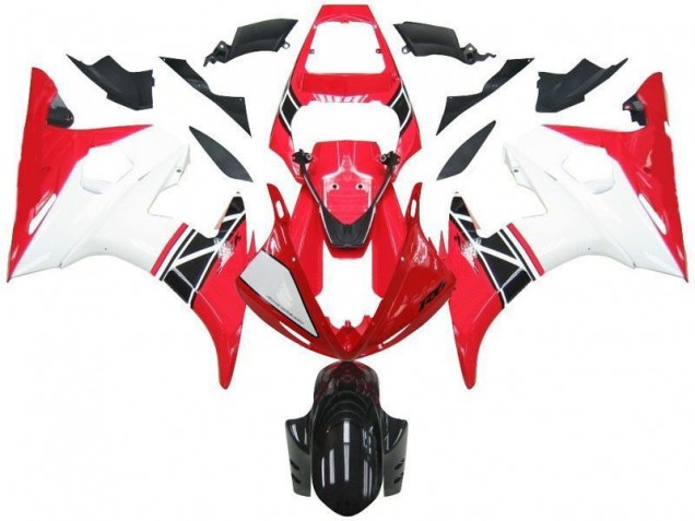Abs Kits Completos Carenagem R6 03-05 - Vermelho Branco Preto Abs Kits Completos Carenagem R6 03-05 - Vermelho Branco Preto