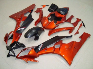 Abs Kits Completos Carenagem R6 06-07 - Laranja Preto Fosco
