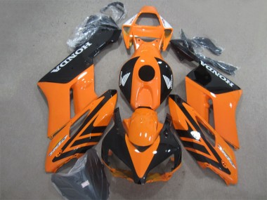 Abs Plástico CBR 1000RR 04-05 - Preto Laranja