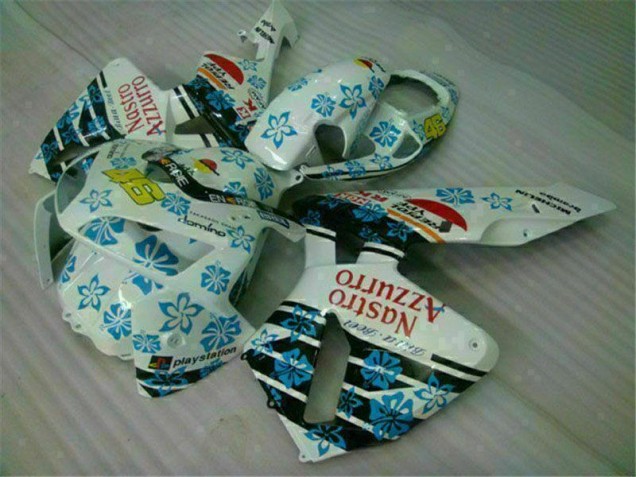 Abs Plástico CBR 600RR 05-06 - Branco Azul Nastro Azzurro 46 Abs Plástico CBR 600RR 05-06 - Branco Azul Nastro Azzurro 46