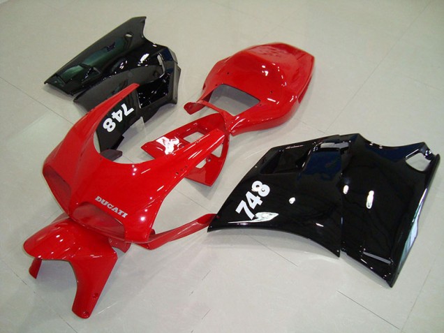 Abs Plástico Ducati 748 916 996 996S 93-05 - Vermelho Preto Abs Plástico Ducati 748 916 996 996S 93-05 - Vermelho Preto