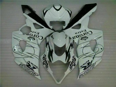 Abs Plástico GSXR 1000 K5 05-06 - Branco