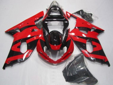 Abs Plástico GSXR 750 K1 K2 K3 01-03 - Preto Vermelho