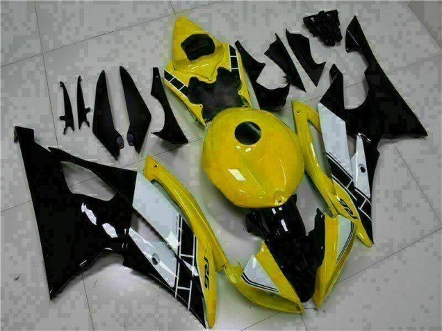 Abs Plástico R6 08-16 - Amarelo Preto Abs Plástico R6 08-16 - Amarelo Preto