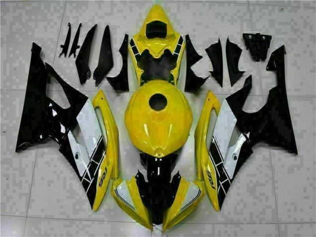 Abs Plástico R6 08-16 - Amarelo Preto Abs Plástico R6 08-16 - Amarelo Preto