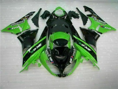 Abs Plástico ZX6R 09-12 - Verde Preto