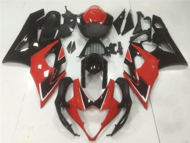 Abs Plásticos GSXR 1000 K5 05-06 - Vermelho Preto