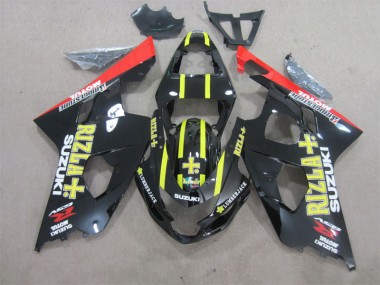 Abs Plásticos GSXR 600 K4 04-05 - Preto Amarelo Rizla