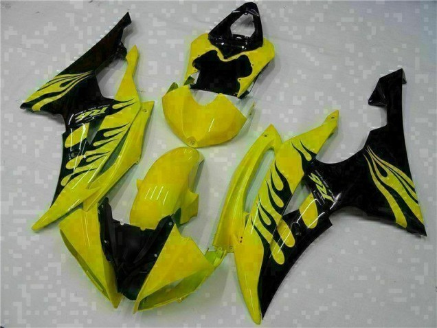 Abs Plásticos R6 08-16 - Amarelo Preto Abs Plásticos R6 08-16 - Amarelo Preto