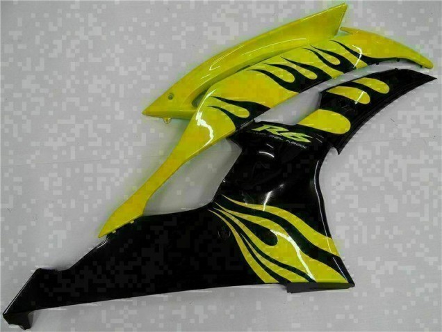 Abs Plásticos R6 08-16 - Amarelo Preto Abs Plásticos R6 08-16 - Amarelo Preto