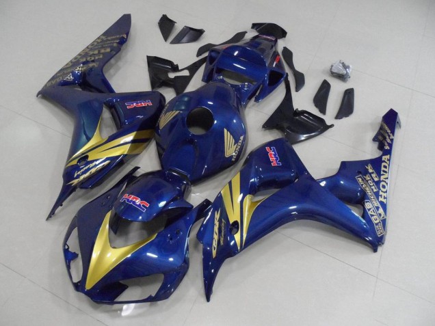 Carenagem CBR 1000RR 06-07 - Azul Escuro & Ouro Listra Carenagem CBR 1000RR 06-07 - Azul Escuro & Ouro Listra