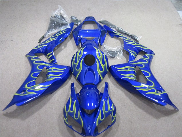 Carenagem CBR 1000RR 06-07 - Azul Verde Chama
