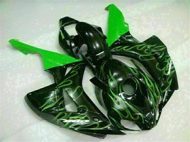 Carenagem CBR 1000RR 06-07 - Verde Chama Preto Carenagem CBR 1000RR 06-07 - Verde Chama Preto