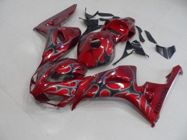 Carenagem CBR 1000RR 06-07 - Vermelho Prata Chama