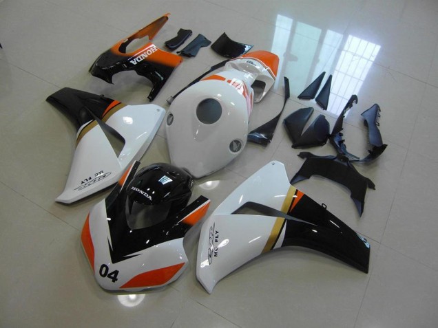 Carenagem CBR 1000RR 08-11 - Branco & Preto & Laranja Corrida Carenagem CBR 1000RR 08-11 - Branco & Preto & Laranja Corrida