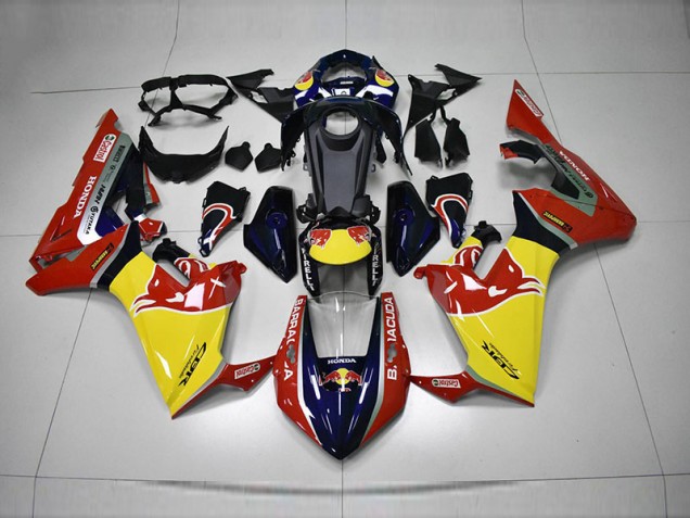 Carenagem CBR 1000RR 17-23 - Azul Amarelo Vermelho Red Bull Carenagem CBR 1000RR 17-23 - Azul Amarelo Vermelho Red Bull