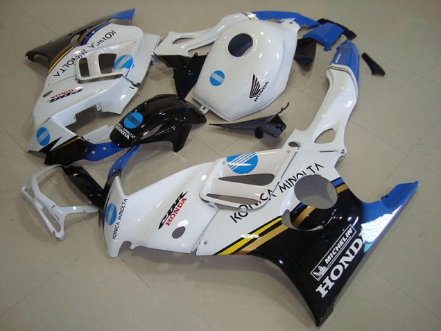 Carenagem CBR 600 F3 95-98 - Branco Azul Konica Minolta Carenagem CBR 600 F3 95-98 - Branco Azul Konica Minolta