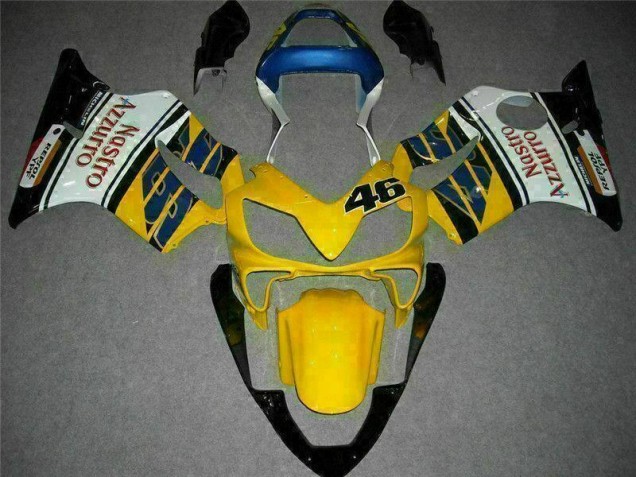 Carenagem CBR 600 F4i 01-03 - Amarelo Branco Carenagem CBR 600 F4i 01-03 - Amarelo Branco