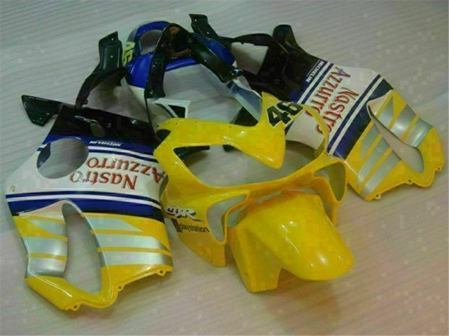 Carenagem CBR 600 F4i 01-03 - Amarelo Prata Nastro Azzurro Carenagem CBR 600 F4i 01-03 - Amarelo Prata Nastro Azzurro