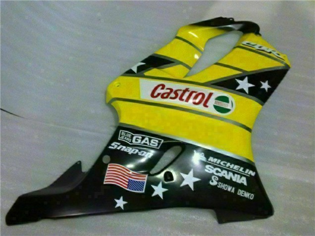 Carenagem CBR 600 F4i 01-03 - Amarelo Preto Castrol Cycle World Carenagem CBR 600 F4i 01-03 - Amarelo Preto Castrol Cycle World