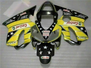 Carenagem CBR 600 F4i 01-03 - Amarelo Preto Castrol Cycle World