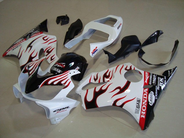 Carenagem CBR 600 F4i 01-03 - Branco Chama Carenagem CBR 600 F4i 01-03 - Branco Chama
