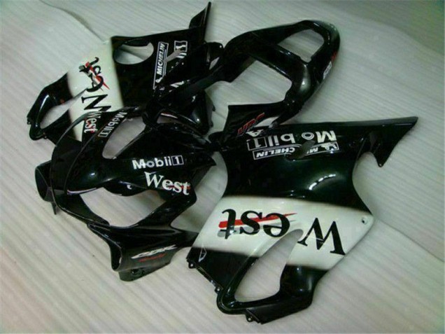 Carenagem CBR 600 F4i 01-03 - Branco Preto West Carenagem CBR 600 F4i 01-03 - Branco Preto West
