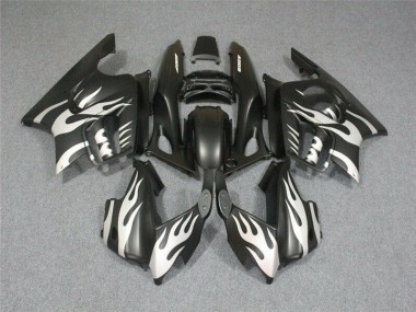 Carenagem CBR 600 F4i 01-03 - Preto Branco Chama