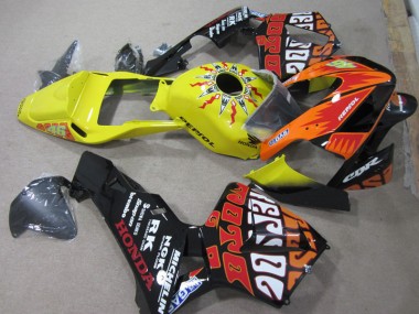 Carenagem CBR 600RR 03-04 - Amarelo Preto Repsol 46