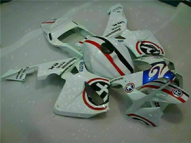 Carenagem CBR 600RR 03-04 - Branco Azul R 2 Carenagem CBR 600RR 03-04 - Branco Azul R 2