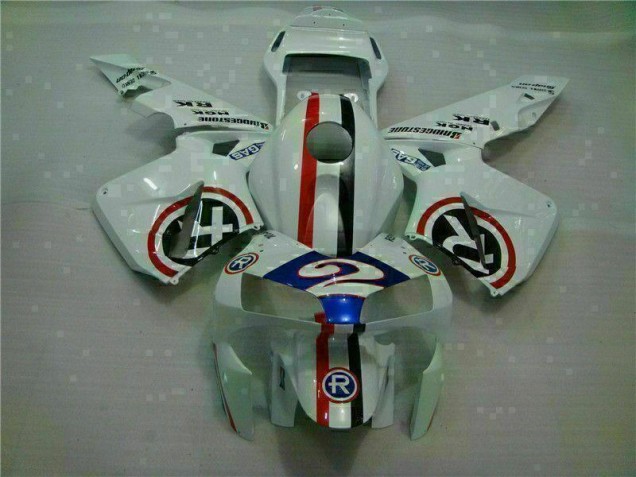 Carenagem CBR 600RR 03-04 - Branco Azul R 2 Carenagem CBR 600RR 03-04 - Branco Azul R 2