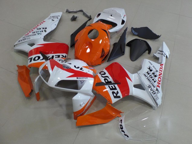 Carenagem CBR 600RR 05-06 - Laranja Branco Repsol Carenagem CBR 600RR 05-06 - Laranja Branco Repsol