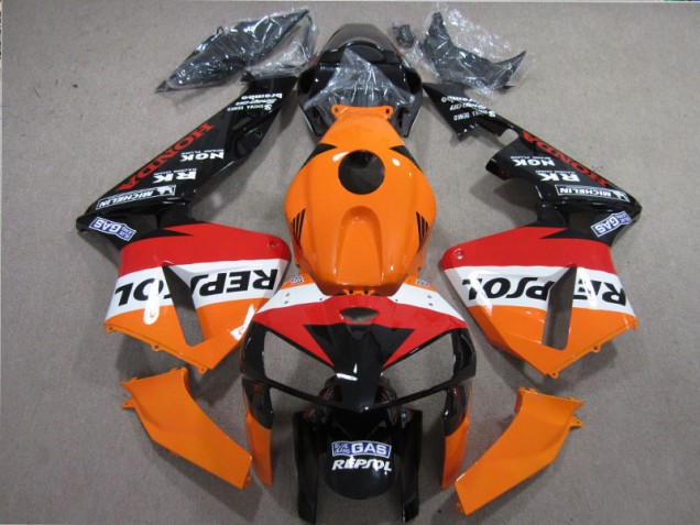 Carenagem CBR 600RR 05-06 - Laranja Vermelho Preto Repsol Carenagem CBR 600RR 05-06 - Laranja Vermelho Preto Repsol