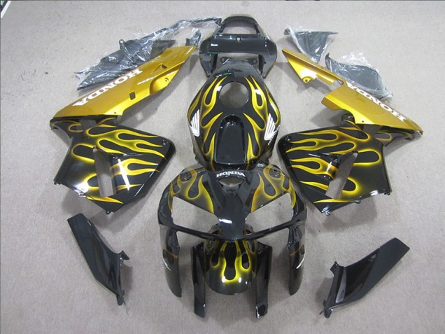 Carenagem CBR 600RR 05-06 - Preto Amarelo Chama Carenagem CBR 600RR 05-06 - Preto Amarelo Chama