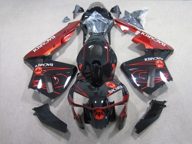 Carenagem CBR 600RR 05-06 - Preto Vermelho BACARDI