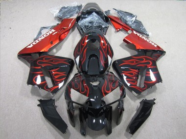 Carenagem CBR 600RR 05-06 - Preto Vermelho Chama