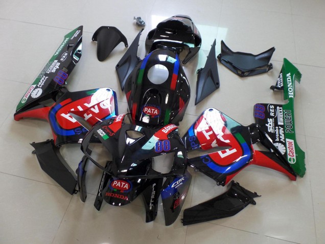 Carenagem CBR 600RR 05-06 - Preto Vermelho Pata Carenagem CBR 600RR 05-06 - Preto Vermelho Pata