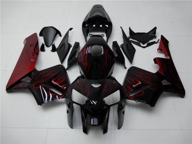 Carenagem CBR 600RR 05-06 - Vermelho Chama Preto Carenagem CBR 600RR 05-06 - Vermelho Chama Preto