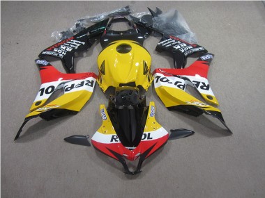 Carenagem CBR 600RR 07-08 - Amarelo Vermelho Preto Repsol