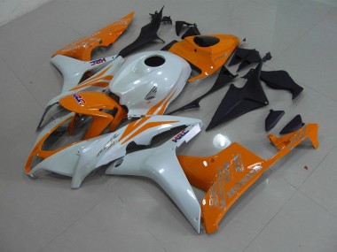 Carenagem CBR 600RR 07-08 - Branco Pérola Laranja
