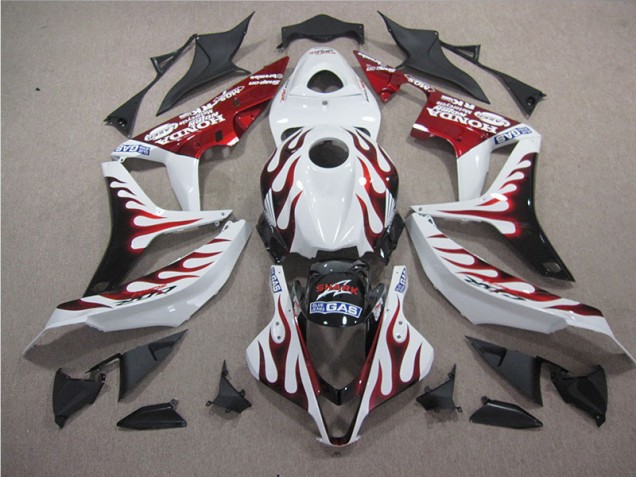 Carenagem CBR 600RR 07-08 - Branco Vermelho Chama Tubarão Carenagem CBR 600RR 07-08 - Branco Vermelho Chama Tubarão