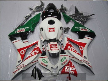 Carenagem CBR 600RR 07-08 - Branco Vermelho Verde San Carlo Castrol