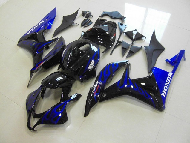 Carenagem CBR 600RR 07-08 - Preto Azul Chama