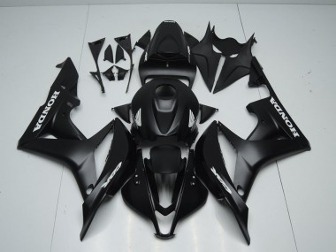 Carenagem CBR 600RR 07-08 - Preto Fosco & Branco Adesivo